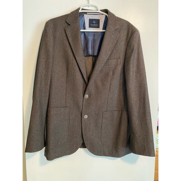 Tailorbyrd brown 100% wool sport coat 40R